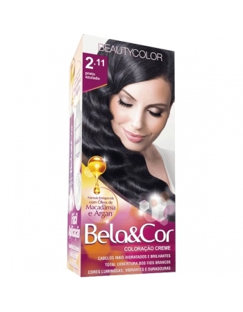 BEAUTY COLOR TINT BELA & COR 2.11 PRETO AZULADO
