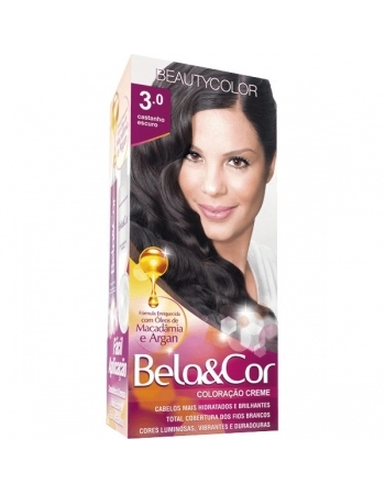 BEAUTY COLOR TINT BELA & COR 3.0 CASTANHO ESCURO