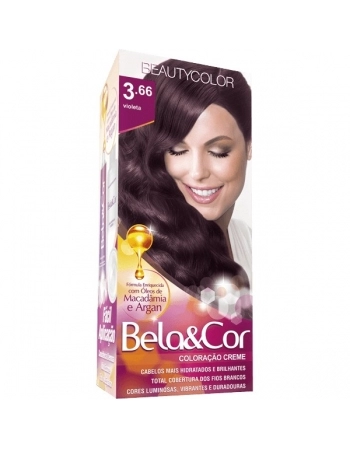 BEAUTY COLOR TINT BELA & COR 3.66 VIOLETA
