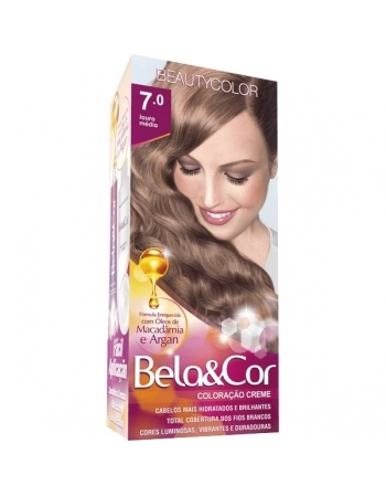 BEAUTY COLOR TINT BELA & COR 7.0 LOURO MEDIO