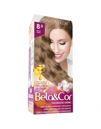 BEAUTY COLOR TINT BELA & COR 8.0 LOURO CLARO