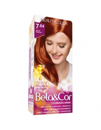 BEAUTY COLOR TINT BELA & COR 76.44 RUIVO NATURAL