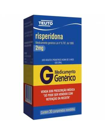 RISPERIDONA 2MG 30 CPR REVES (P344) - GENÉRICO