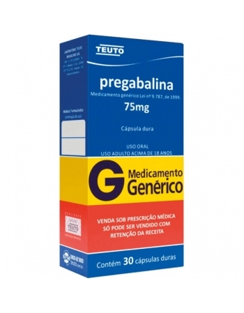 PREGABALINA 75MG 30 CAPS P344 - GENÉRICO