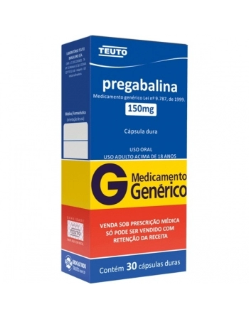 G.PREGABALINA 150MG 30CPS P344 TEUTO