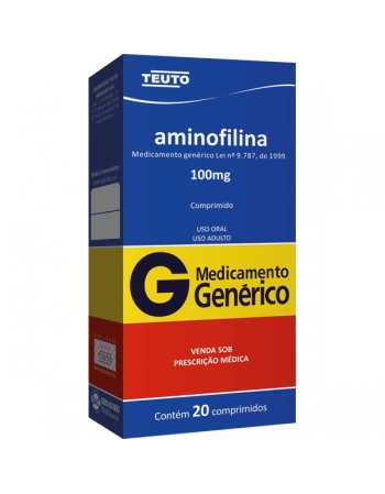 AMINOFILINA 100 MG 20 CPR - GENÉRICO