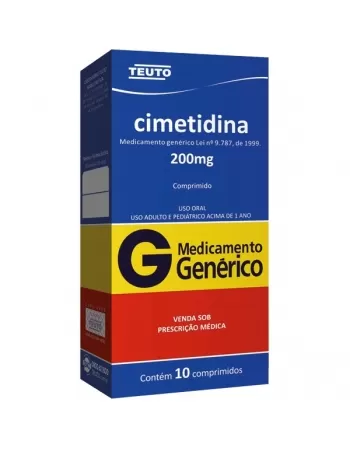 CIMETIDINA 200 MG 10 CPR - GENÉRICO
