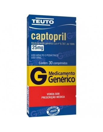 CAPTOPRIL 25 MG 30 CPR - GENÉRICO