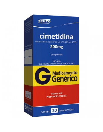 CIMETIDINA 200 MG 20 CPR - GENÉRICO