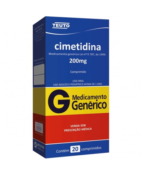 CIMETIDINA 200 MG 20 CPR - GENÉRICO