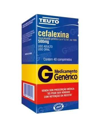 CEFALEXINA 500 MG 40 CPR (4X10) - GENÉRICO