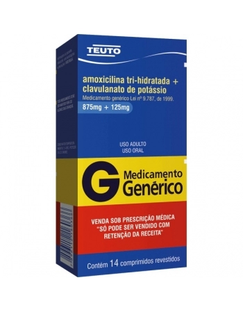 G.AMOXICILINA+CLAVULANAT 875+125MG 14CPR TEUTO