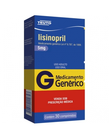 LISINOPRIL 5 MG 30 CPR - GENÉRICO