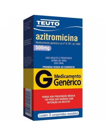 G.AZITROMICINA 500MG 3CPR TEUTO
