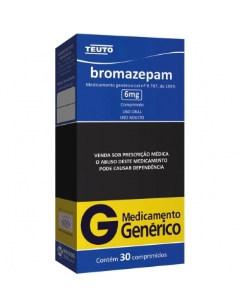 G.BROMAZEPAM 6MG 30CPR P344 TEUTO