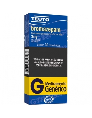 G.BROMAZEPAM 3MG 30CPR P344 TEUTO
