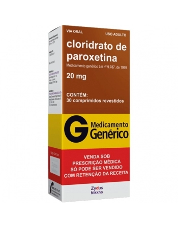 PAROXETINA 20 MG 30 CPR P344 - GENÉRICO