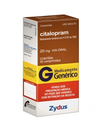 CITALOPRAM 20 MG 30 CPR P344 - GENÉRICO