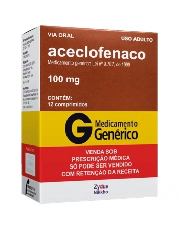G.ACECLOFENACO 100MG 12CPR ZYDUS