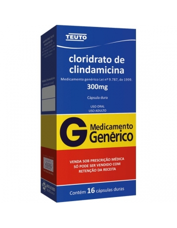 CLINDAMICINA HCL 300 MG 16 CPR - GENÉRICO