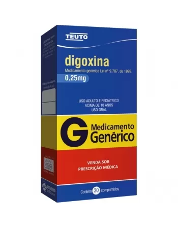 DIGOXINA 0,25 MG 30 CPR - GENÉRICO