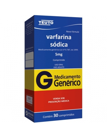 VARFARINA SODICA 5MG 30 CPR - Genérico