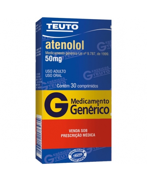ATENOLOL 50 MG 30 CPR - Genérico