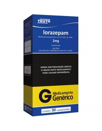 LORAZEPAM 2 MG 30 CPR P344 - Genérico