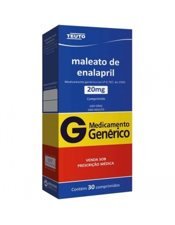 ENALAPRIL 20MG 30 CPR - Genérico