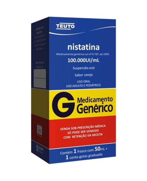 NISTATINA SUSPENSAO ORAL 50 ML - Genérico