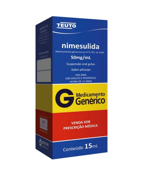Comprar Nimesulida Neo Química 50mg/mL, caixa com 1 frasco gotejador com  15mL de suspensão de uso