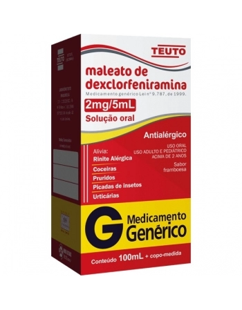 G.DEXCLORFENIRAMINA XPE FRAMBOESA 100ML TEUTO