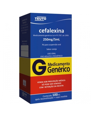 CEFALEXINA 250MG 100 ML SABOR CEREJA - Genérico