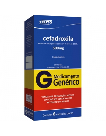CEFADROXILA 500MG 8 CAPS - Genérico