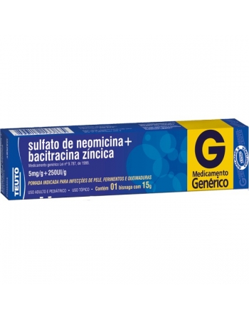 BACITRACINA ZINCICA + NEOMICINA 15 GR PO - Genérico