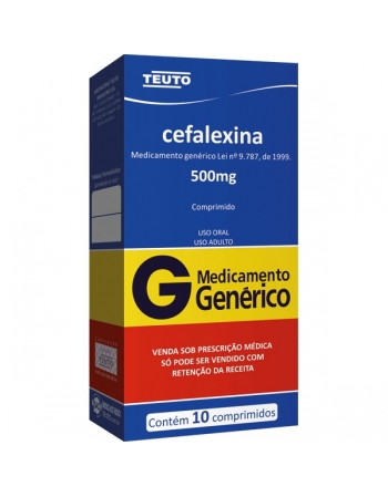 CEFALEXINA 500MG 10 CPR - Genérico