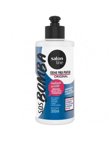 CREME PARA PENTEAR SOS BOMBA ORIGINAL 300ML SALON LINE