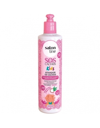 SOS CACHOS ATIVADOR CACHOS KIDS HIDRATACAO 300ML SALON LINE