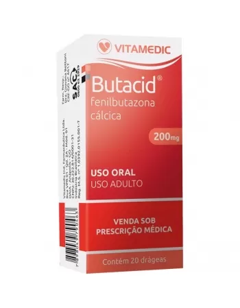 BUTACID 200 MG 20 CPR