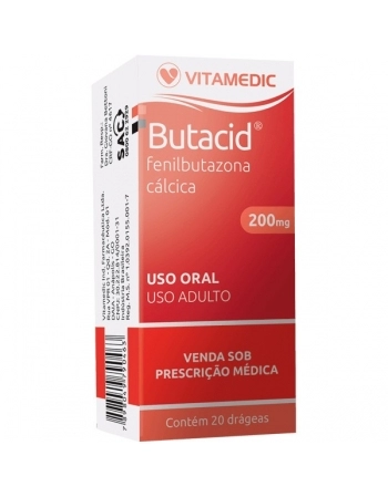 BUTACID 200MG 20CPR VITAMEDIC