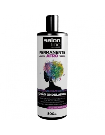 AFRO LOCAO ONDULADORA PERMANENTE 500ML(USO PROFISSIONAL)SALON LINE