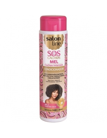SOS CACHOS CONDICIONADOR MEL E OLEO ARGAN 300ML SALON LINE