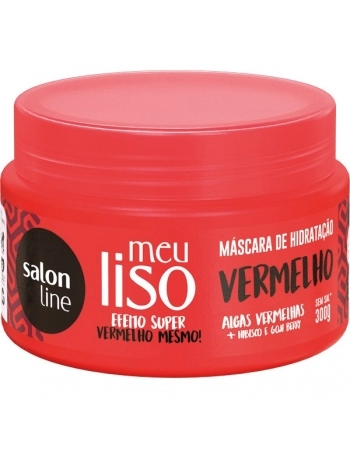 MEU LISO MASCARA MATIZADORA VERMELHO 300GR SALON LINE