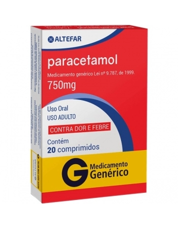 G.PARACETAMOL 750MG 20CPR BELFAR