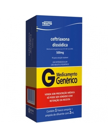 G.CEFTRIAXONA 500MG 1FR 1 AMP DIL 2ML TEUTO