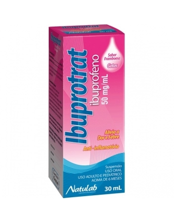 IBUPROTRAT GTS 50MG 30ML FRAMBOESA NATULAB
