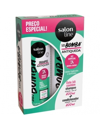 SOS BOMBA KIT SHAMP/CONDIC ANTIQUEDA 200ML SALON LINE