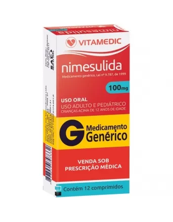 NIMESULIDA 100MG 12 CAPS - GENÉRICO