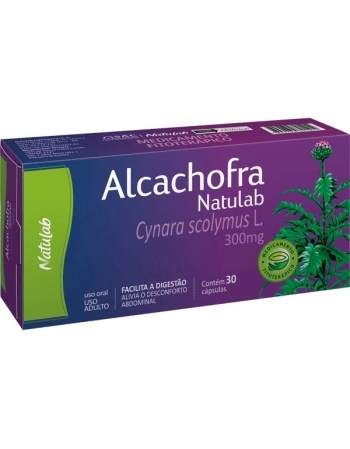 ALCACHOFRA 300MG 30CPS NATULAB