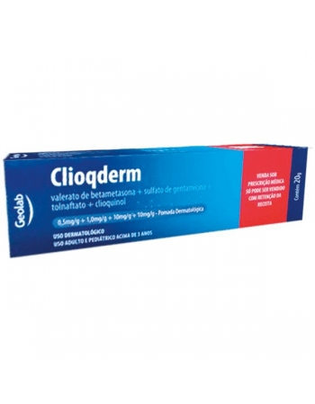 CLIOQDERM CREME 20 GR BETA+GENT+TOLN+CLI